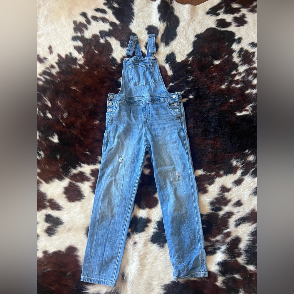 Cat & Jack Light Blue Denim Overalls | Girls 10/12